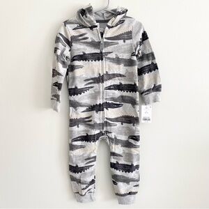Carter’s Hooded Alligator Jumpsuit Size 24 Months
